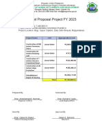 Budget Proposal Project FY 2023