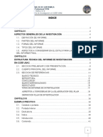 Estructura técnica del informe de investigación CCEE USAC