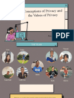 GROUP 1 Conceptions of Privacy and The Values of Privacy - PPTX