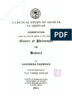 Ijlasiter of Iiilosiopljp: A Critical Study of Akhbar Ul-Akhyar