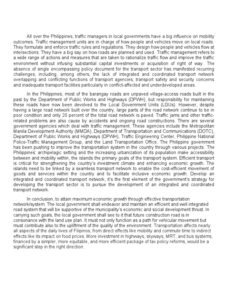 TRANSPO | PDF | Traffic | Transport