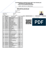 Rekapitulasi Nilai Mahasiswa Akuntansi