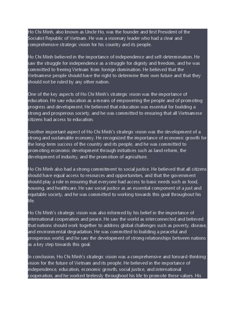 Ho Chi Minh Pdf Vietnam Ho Chi Minh
