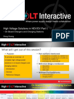 High Voltage Solutions in HEV/EV Part I: On Board Chargers and Charging Stations