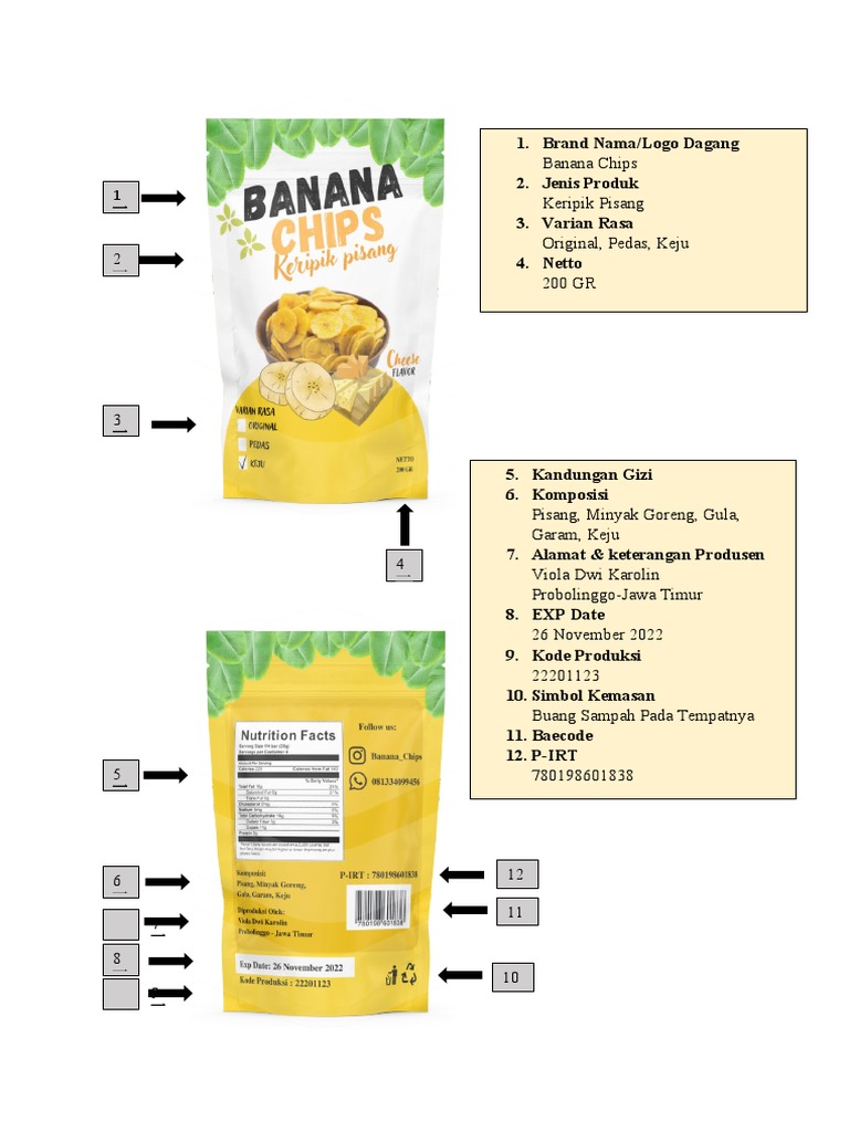 Kemasan Banana Chips | PDF