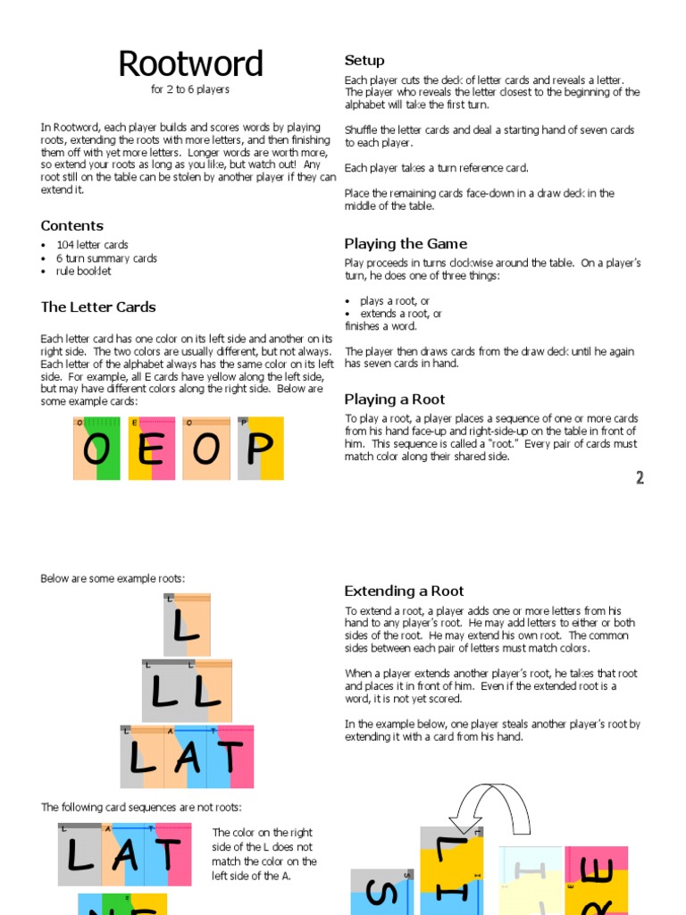 Root Word Rules | PDF