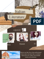 Italian Literature Group 12