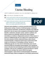 Abnormal Uterine Bleeding: Janet R. Albers, M.D., Sharon K. Hull, M.D., and Robert M. Wesley, M.A