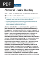 POGS Abnormal Uterine Bleeding 2022 | PDF