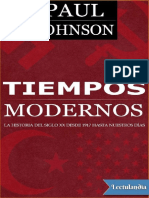 Tiempos Modernos - Paul Johnson