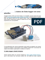 Arduino Dados Grafico Data Logger Planilha