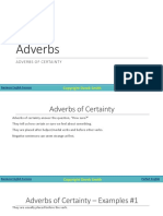 Adverbs of Certainty
