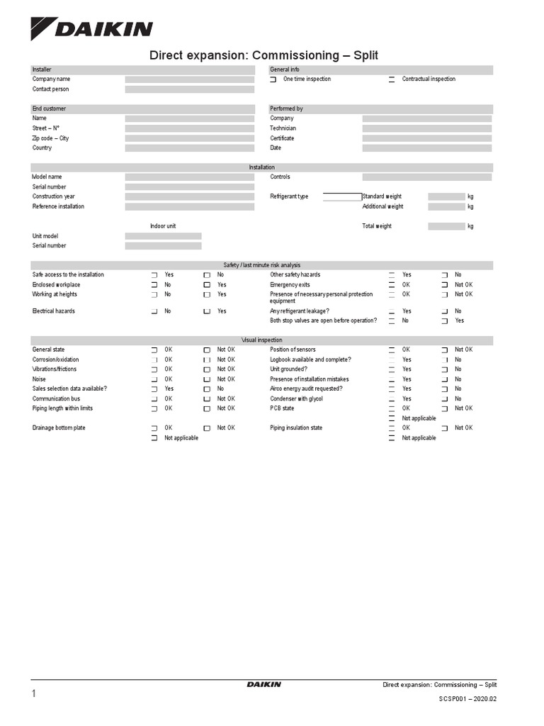 Commissioning Split | PDF | Heat Exchanger | Safety