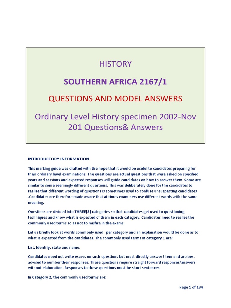 History of Southern Africa. PDF