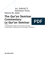 Commentaires in The Quran Seminar Comme