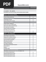 Responsibility Matrix - NEOP Project