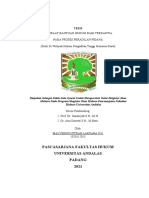 Manfaat Bantuan Hukum Bagi Terdakwa Pada Proses Peradilan Pidana Studi Wilayah Hukum PT Full Tesis Fix