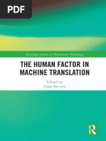 (Routledge Studies in Translation Technology 2018 - 1) Chan, Sin-Wai - The Human Factor in Machine Translation-Routledge, Taylor & Francis Group (2018)