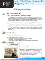 AED Art Appreciation Module 1