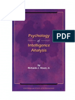 Psychology of Intelligence Analysis by Richards J. Heuer, Jr. ESPAÑOL