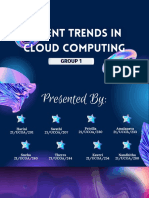 Recent Trends Cloud Computing Group Presentation