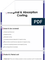 Absorption Marginal Costing