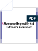 Management Responsibility & Performance Measurement