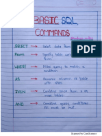 Basic SQL Commands