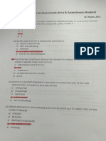 Anesthesia LSA 2021 Solution