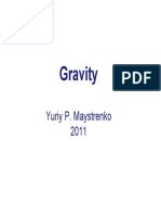 Gravity Lecture Maystrenko 2011