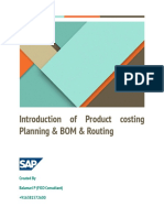 Product costing introduction