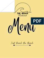 The Beach Restaurant Menu - Doha Qatar Westbay