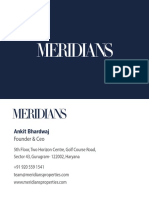 Ankit MeridiansInfra-Business Card