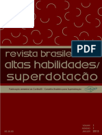 Livro Revista Brasileira de Altas Habilidades Superdotação vol 1