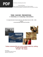 Download Teen Suicide Prevention A Workshop on Intervention by Deb Mynar SN62650660 doc pdf