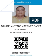 Carnet Agustin Martinez