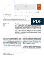 Can Smartphone Presence Affect Cognitive Fonction The Moderating Role of Fear of Missing Out