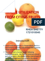 Waste Utilization From Citrus Fruits