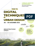 Introduction To Digital Techniques in Urban Design