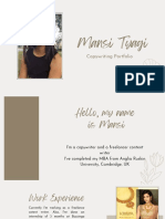 MT Copywriting Portfolio