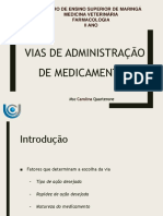 Vias de Adm de Medicamentos-Farmacologia