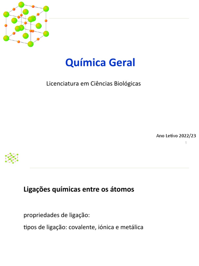 Tipos de Ligações Químicas e Propriedades | PDF | Ligação química ...