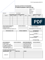 Tip-Cc-011 On-The-Job Training Requirements Completion Form