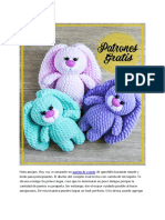 Conejo de Felpa Patron PDF Amigurumi Gratis en Espanol