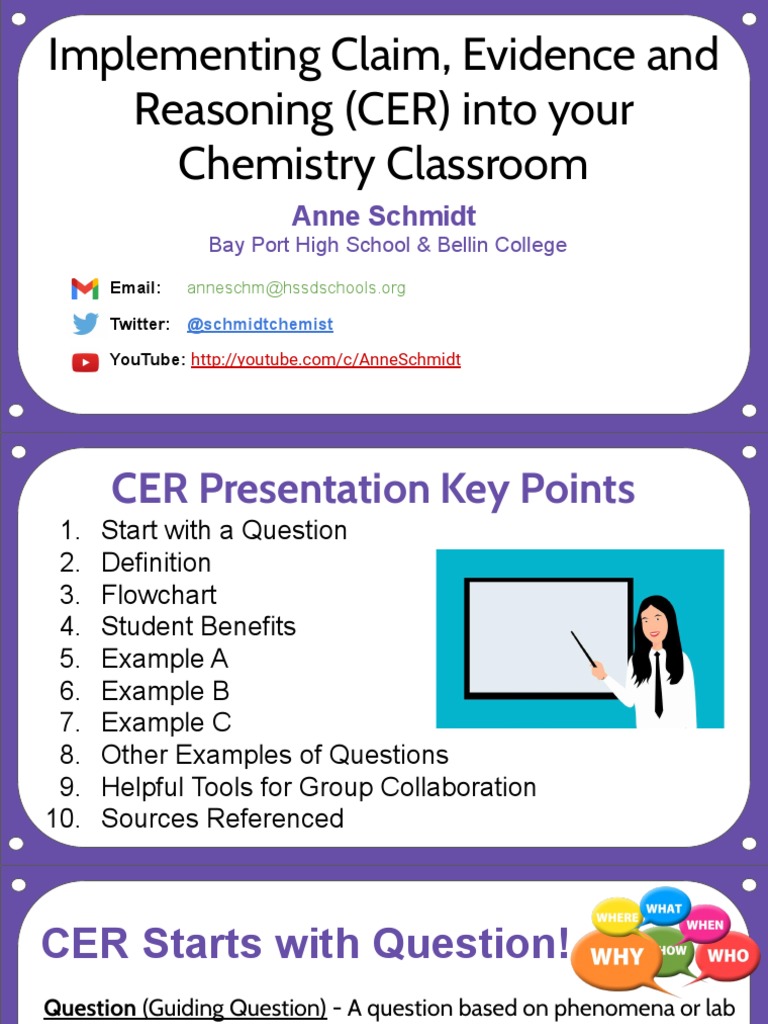Implementing CER in Chemistry Classrooms | PDF | Combustion | Chemical ...