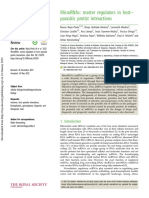 Micrornas: Master Regulators in Host - Parasitic Protist Interactions