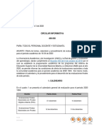 Circular Viaci No. 400.056 - Procedimiento Evaluaciones 2020 1604 764