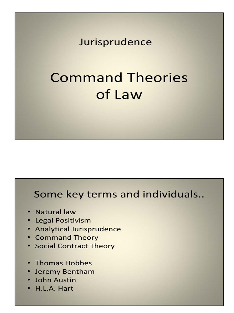 Command Theory 14nov15 PDF Jurisprudence Sovereignty