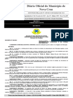 Decreto regulamenta concessão de diárias no município de Nova Cruz/RN