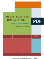 Media Plan For Hondo Neo